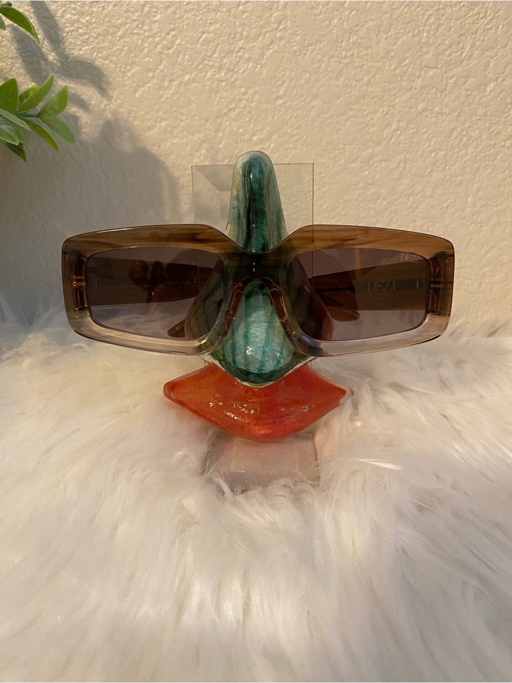 Brown Rectangular Sunglasses - DEZI